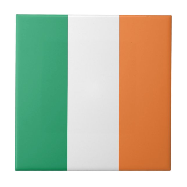 Ireland Flag Ceramic Tile (Front)