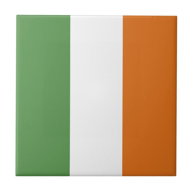 Ireland flag ceramic tile (Front)