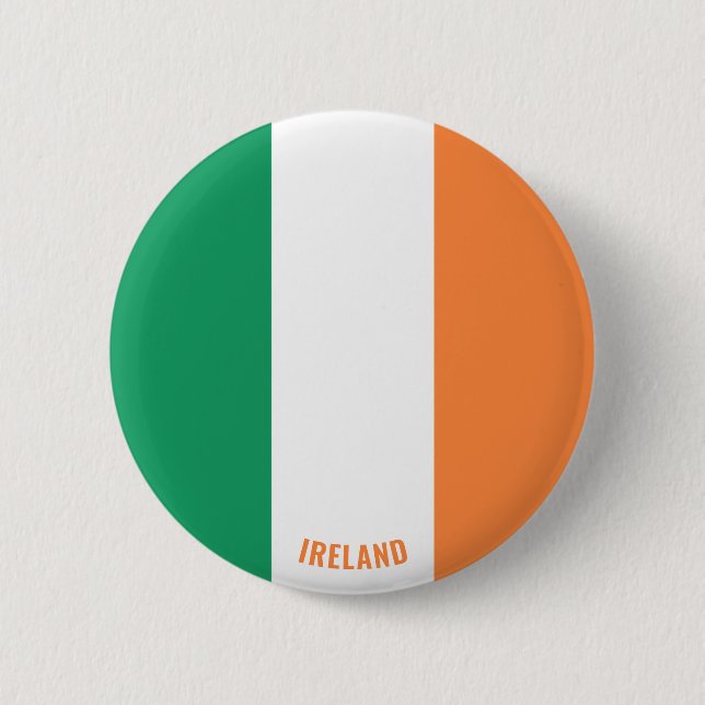 Ireland Flag Charming Patriotic Button (Front)