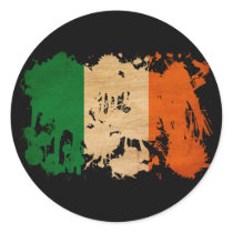 Ireland Flag Classic Round Sticker Ireland Flag Classic Round Sticker