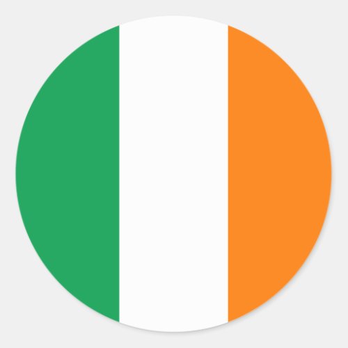Ireland Flag Classic Round Sticker