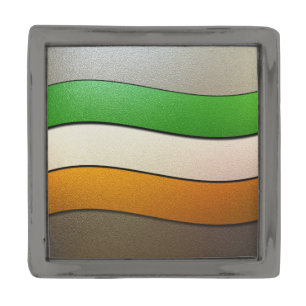 Ireland Flag Colors-Chrome by Shirley Taylor Gunmetal Finish Lapel Pin