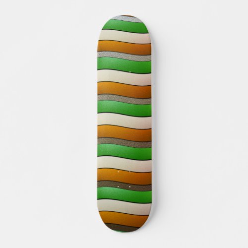 Ireland Flag Colors_Chrome by Shirley Taylor Skateboard