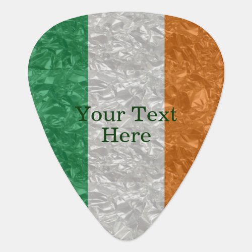 Ireland Flag _ Crinkled Guitar Pick