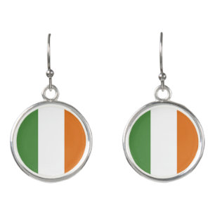 Ireland flag earrings