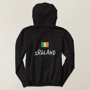 Ireland Flag Embroidered Hoodie