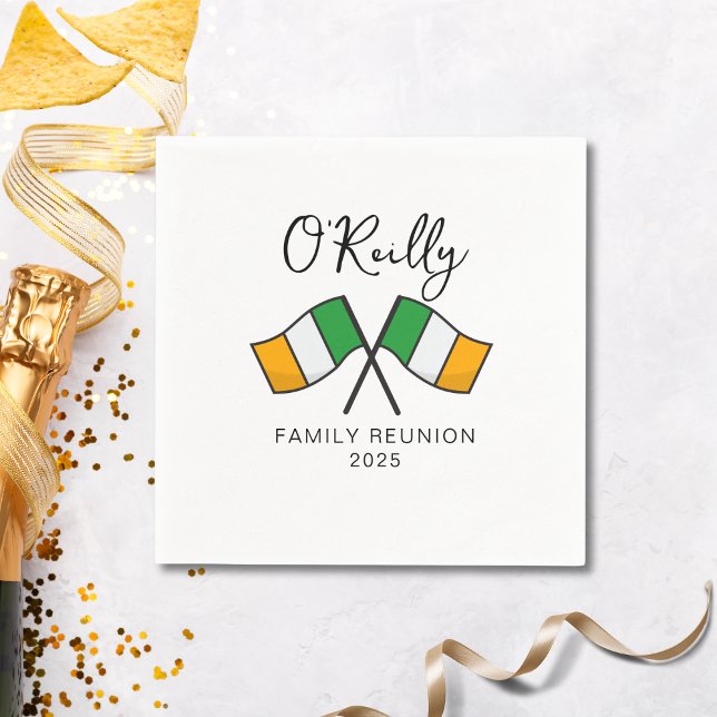 Ireland Flag Family Reunion  Napkins (Creator Uploaded)