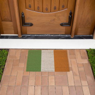 Ireland flag fiber doormat