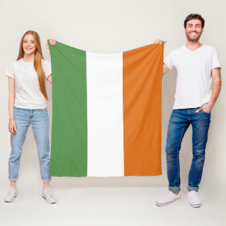 Ireland flag fleece blanket