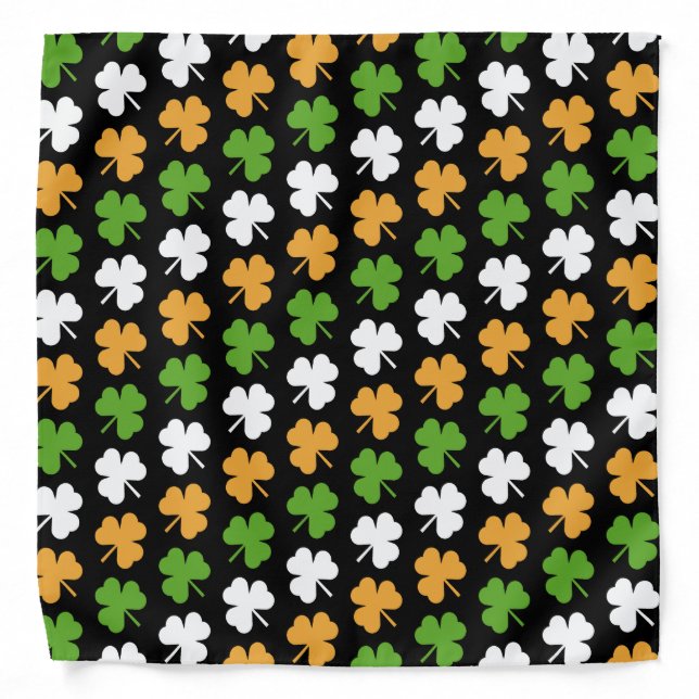 Ireland flag from shamrocks bandana (Front)