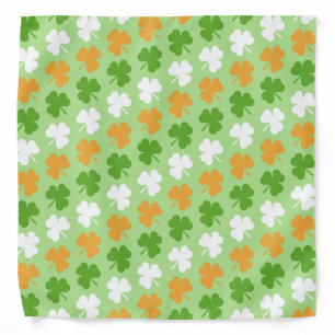 Ireland flag from shamrocks bandana