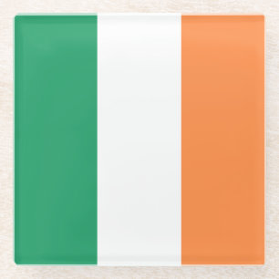 Ireland Flag Glass Coaster