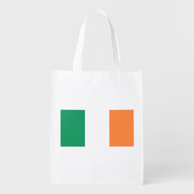 Ireland Flag Grocery Bag (Front)