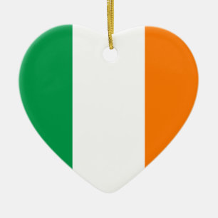 Ireland Flag Heart Ornament