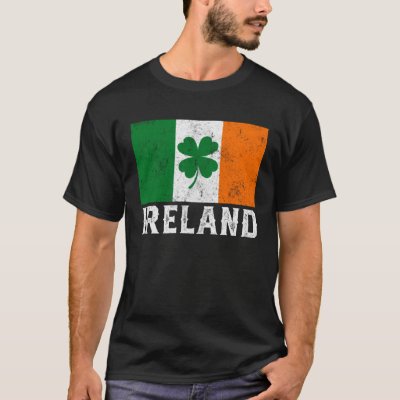 Ireland Flag Irish Shamrock Lucky St Patrick s Day T-Shirt