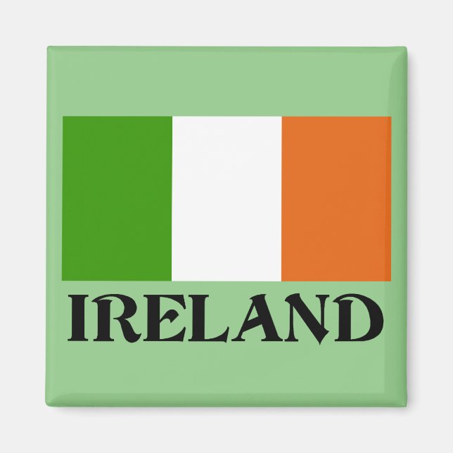 Ireland Flag, labeled, Magnet (Front)