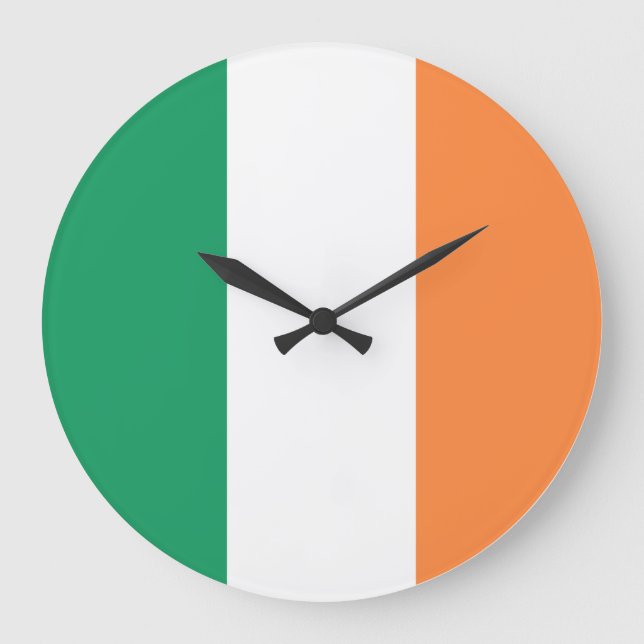 Ireland flag large clock (Front)