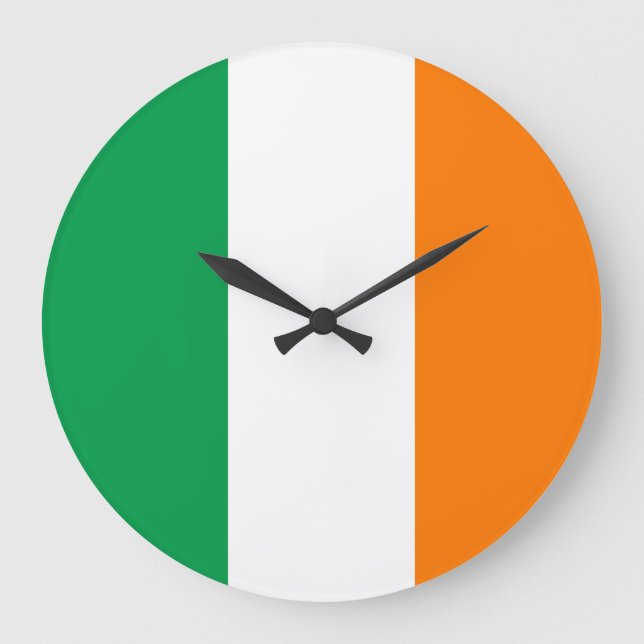 Ireland Flag Large Clock (Front)