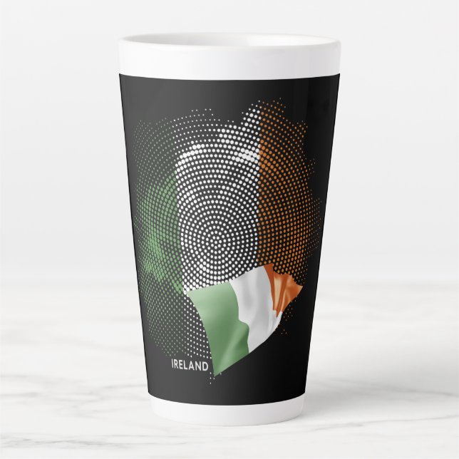 Ireland flag latte mug (Front)