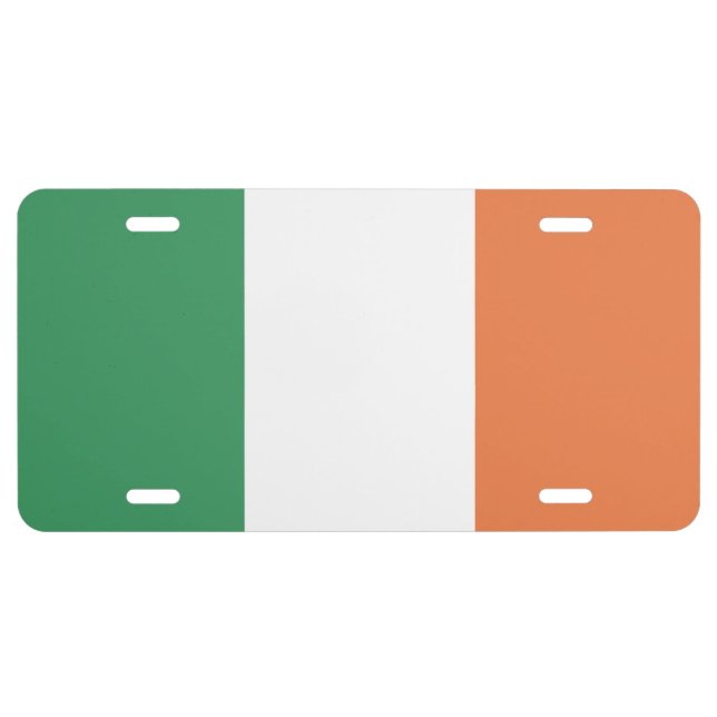 Ireland Flag License Plate (Front)