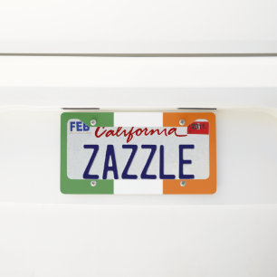 Ireland flag license plate frame