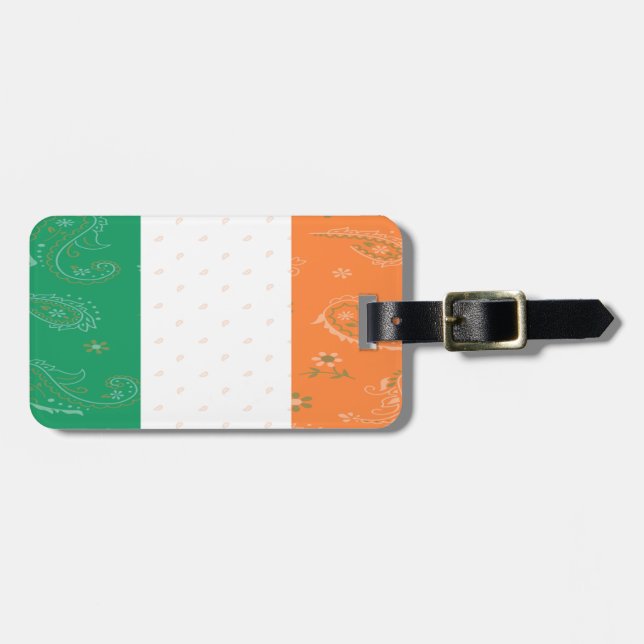 Ireland Flag Luggage Tag (Front Horizontal)