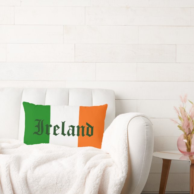 Ireland Flag Lumbar Pillow (Couch)