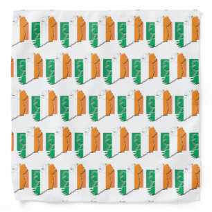 IRELAND Flag Map Bandana