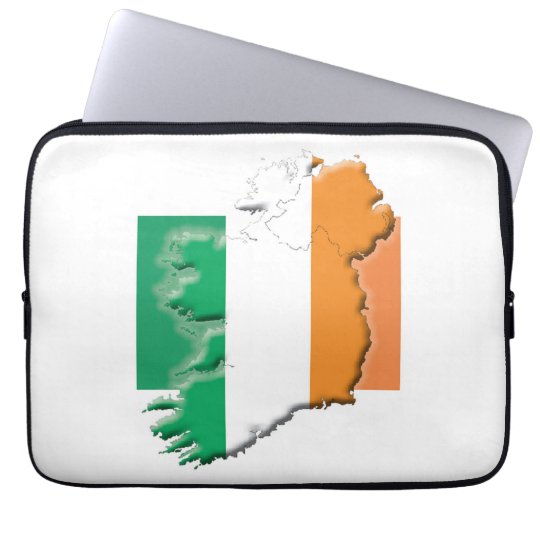 IRELAND Flag Map Patriotic Computer Laptop Sleeve | Zazzle.com