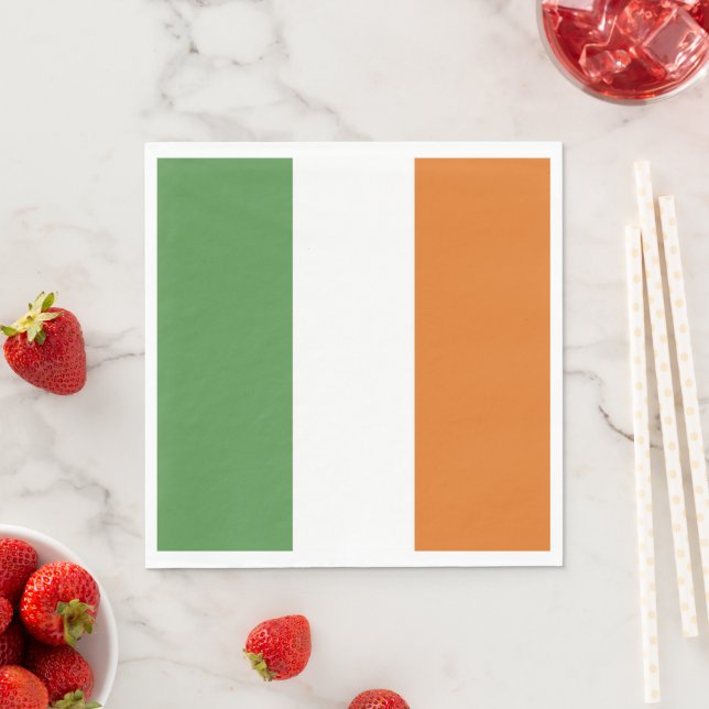 Ireland flag napkins (Insitu)