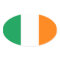 Ireland Flag Oval Sticker