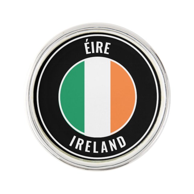 Ireland Flag Patriotic Lapel Pin (Front)