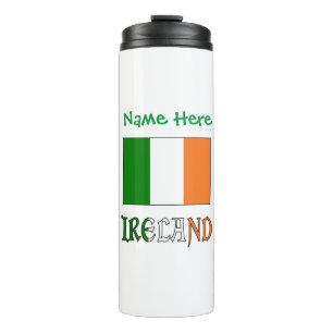 Ireland Flag Personalized Thermal Tumbler