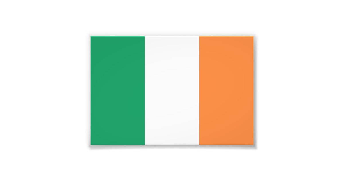 Ireland Flag Photo Print | Zazzle