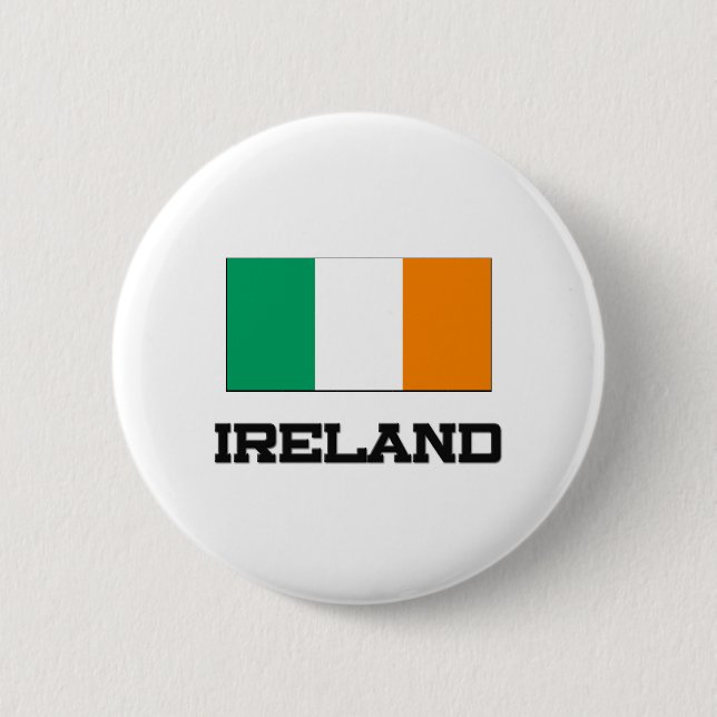 Ireland Flag Pinback Button (Front)