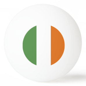 Ireland flag ping pong ball