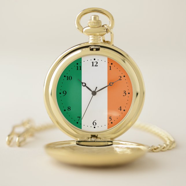 Ireland Flag Pocket Watch (Inside)