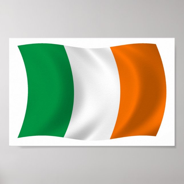 Ireland Flag Poster Print (Front)
