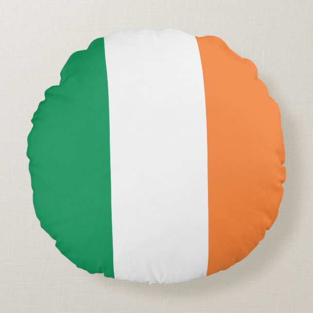 Ireland Flag Round Pillow (Front)