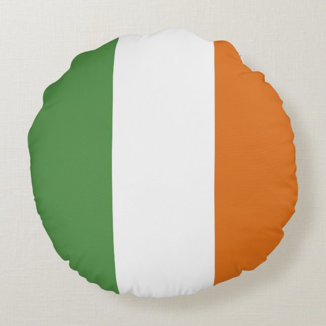 Ireland flag round pillow (Back)