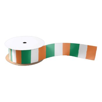 Ireland Flag Satin Ribbon by YLGraphics at Zazzle