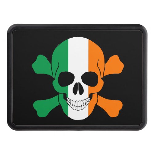 Ireland Flag Skull And Crossbones Hitch Cover