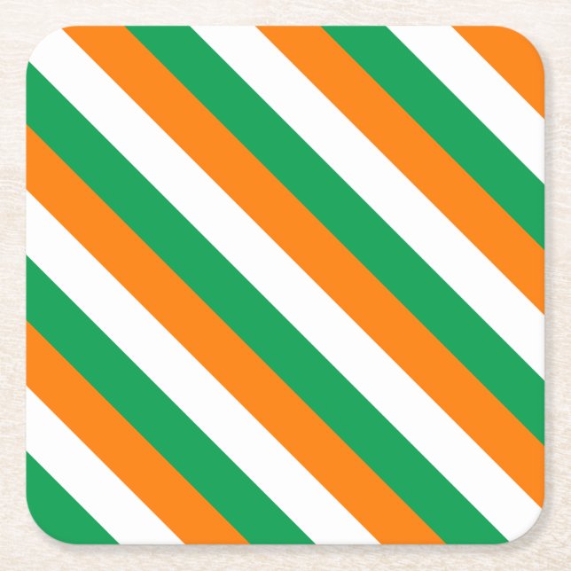 ireland-Flag Square Paper Coaster (Front)