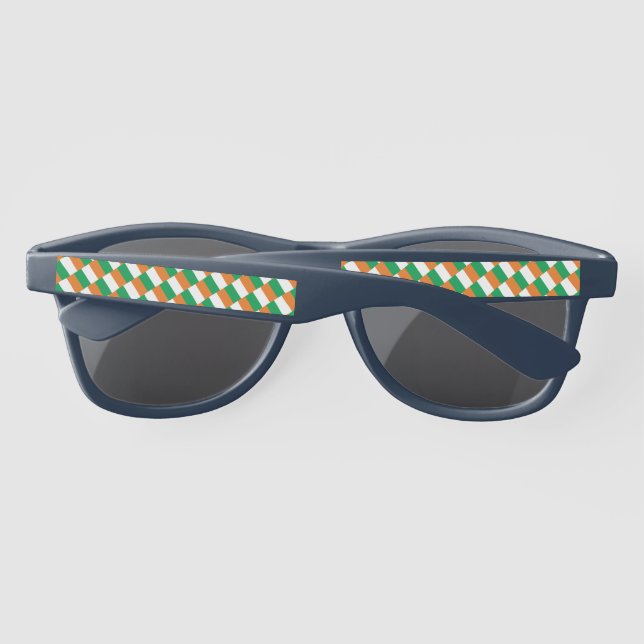 IRELAND FLAG St Patrick's Day Patriotic Sunglasses (Back)