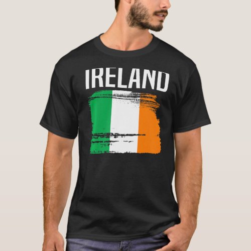 Ireland Flag St Patricks Day Vintage Distressed Ir T_Shirt