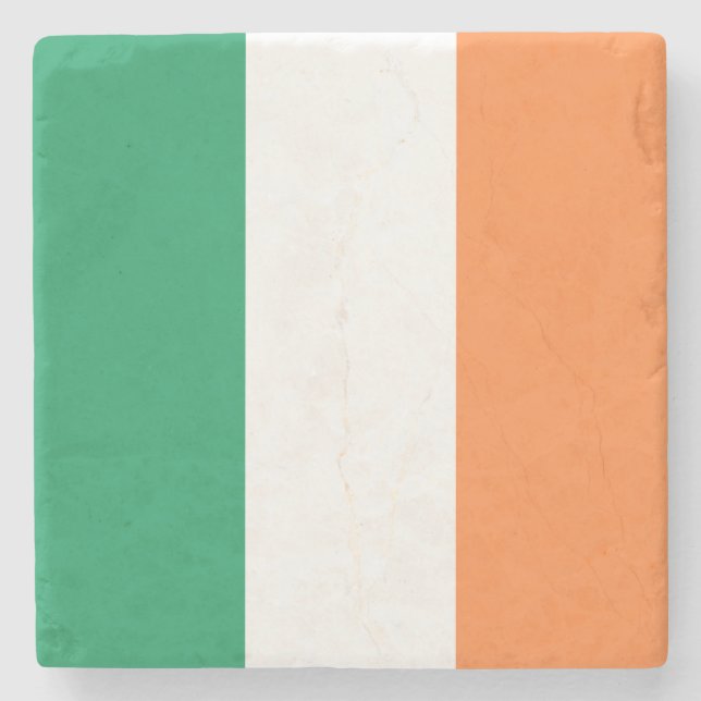 Ireland Flag Stone Coaster (Front)
