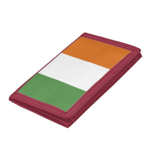 Ireland flag trifold wallet