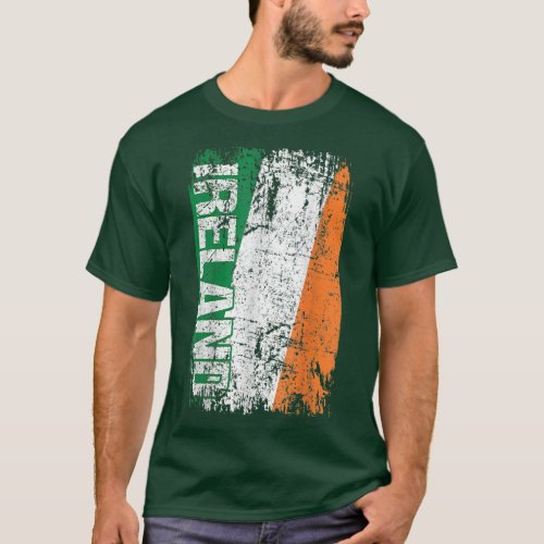 IRELAND Flag Vintage Retro Irish  T_Shirt