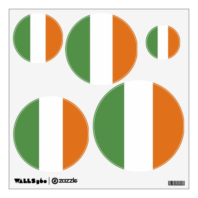 Ireland flag wall decal (Front)