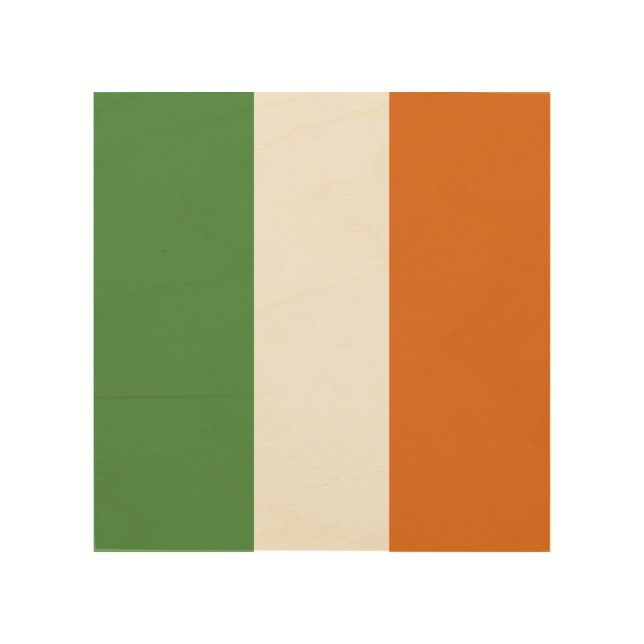Ireland flag wood wall art (Front)
